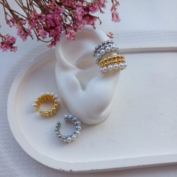 Earcuff piedra bague dorado...