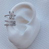 Earcuff doble flor