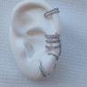 Earcuff triple cadena