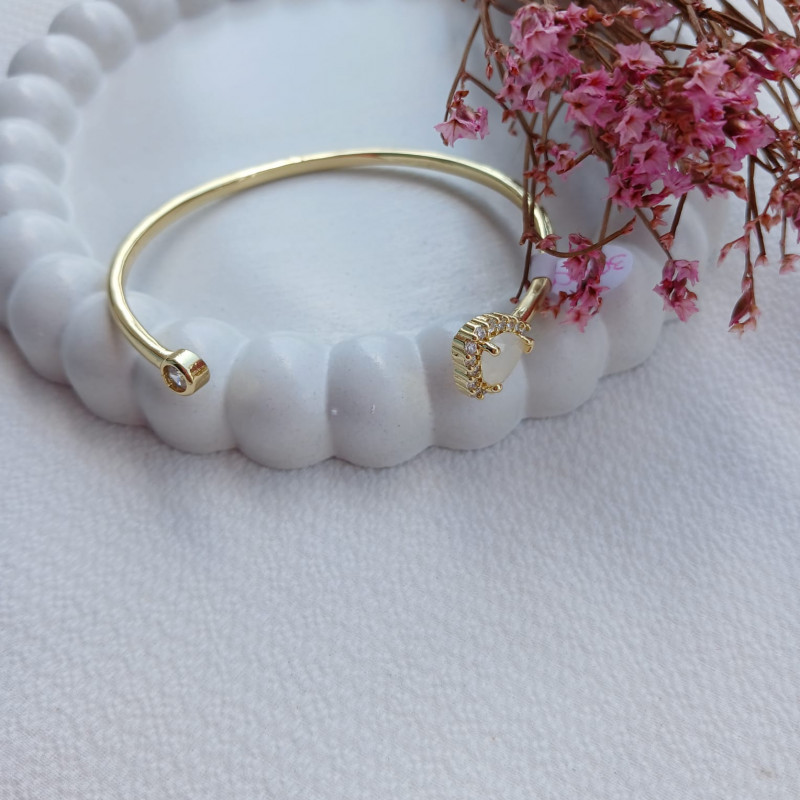 Pulsera corazón blanco