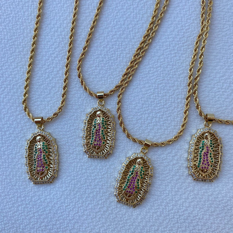 Cadena virgen guadalupe microcircon