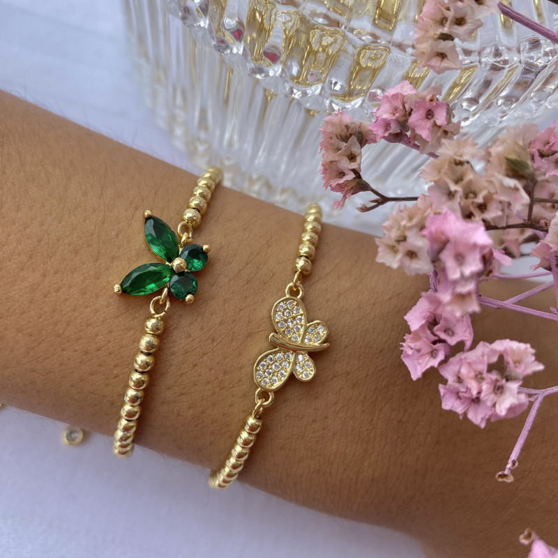 Pulsera balin mariposas